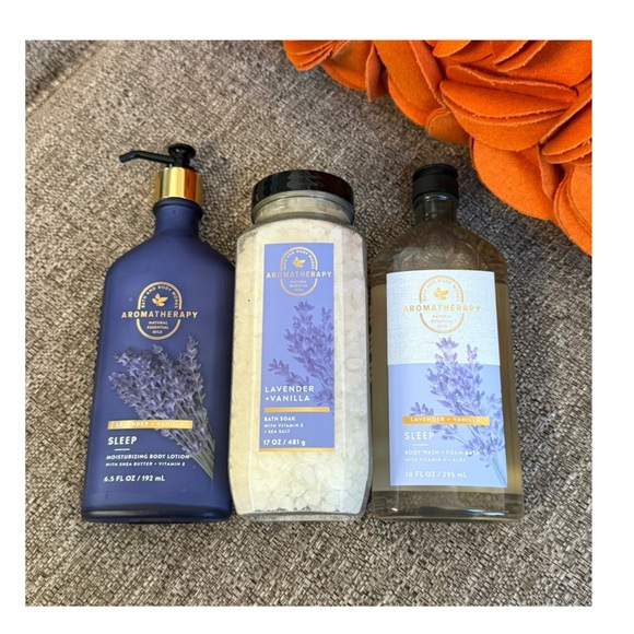 ❣️🆕Bath&Body Works Full Size Aromatherapy Lavender Vanilla 3PC Bundle❣️